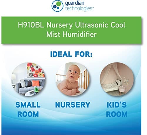 Pure Guardian H910BL Ultrasonic Cool Mist Humidifier, 14 Hrs. Run Time, 210 Sq. Ft. Coverage, Small Rooms, Quiet, Filter Free — view 5