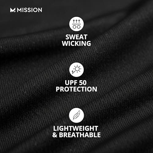 MISSION Cooling Helmet Liner- Cools Instantly When Wet, UPF 50, Wear Under Helmets, Hardhats & More- Black — view 2