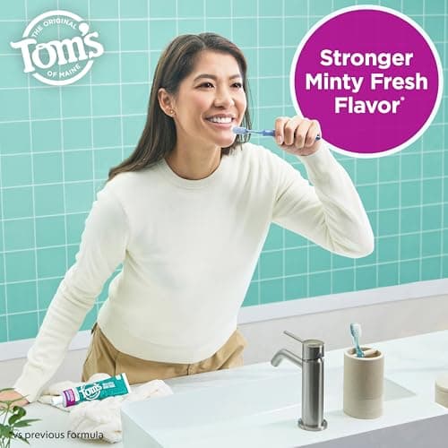 Tom's of Maine Fluoride-Free Antiplaque & Whitening Natural Toothpaste, Peppermint, 5.5 oz. (Pack of 2) — view 2