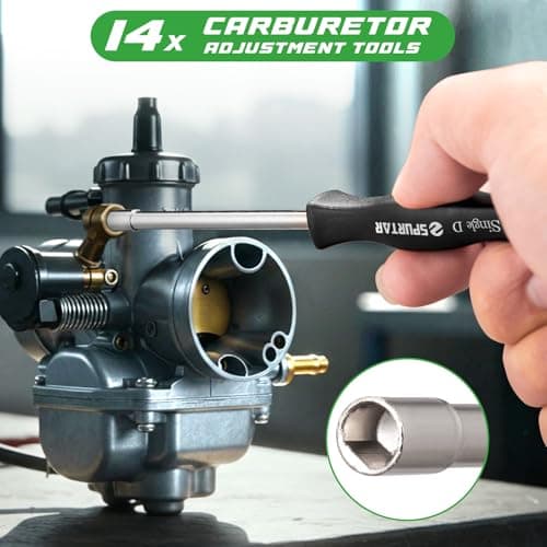 Spurtar 14 PCS Carburetor Adjustment Tool with Carburetor Cleaning Kit