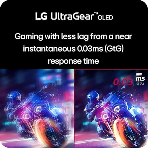 LG 32GS95UE-B 32'' Ultragear™ OLED Gaming Monitor with UHD Display Dual Mode 240Hz, 480Hz 0.03ms G-SYNC, FreeSync Premium Pro, HDR400 True Black, HDMI 2.1, Anti-Glare Tilt/Height/Swivel Stand — view 3