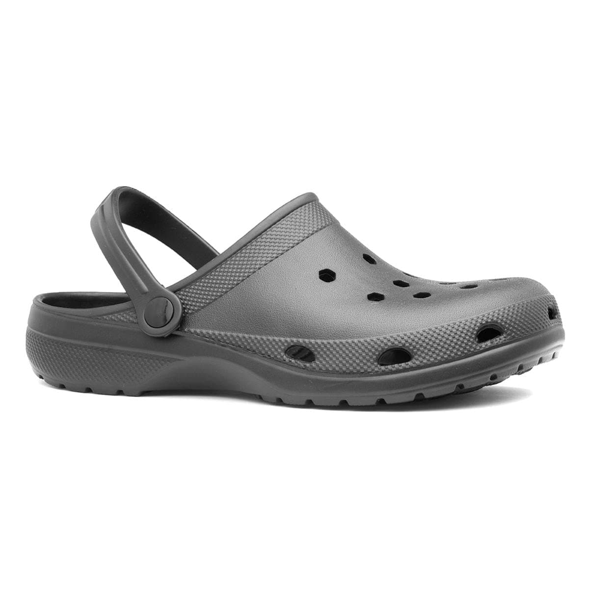 Shoe Zone - Adults Black Slip On EVA Clog Sandal — view 8