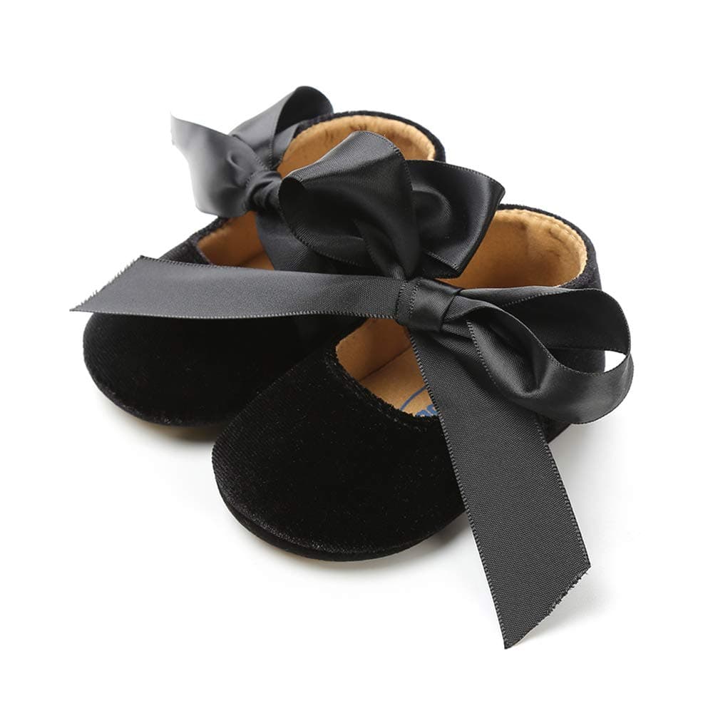 RVROVIC Baby Girl Moccasins Infant Princess Sparkly Premium Lightweight Soft Sole Prewalker Toddler Girls Shoes — view 5