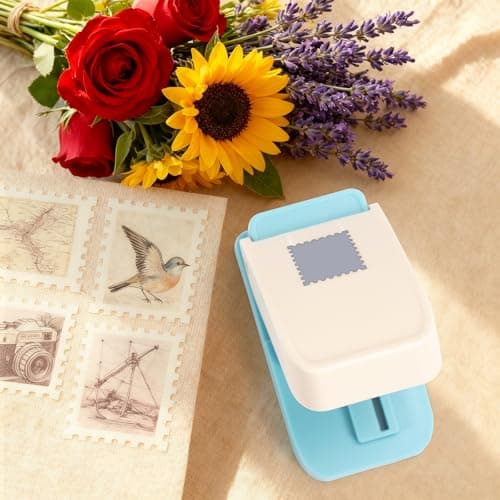 Square Hole Punch, 2.5 * 2.1cm Stamp Square Paper Puncher, Punch Cutter for Card Making, Scrapbooking, DIY Make, Gift Tag Puncher (Small Rectangular) — view 5