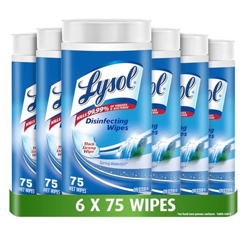 Lysol Thick Strong Disinfecting Wipes, 6 X 75 ct