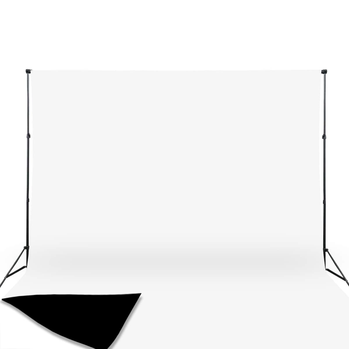 Easy-Going 5Wx7L ft White Background Muslin Backdrop, Photo Studio, Collapsible High Density Screen for Video Photography and Television — view 19