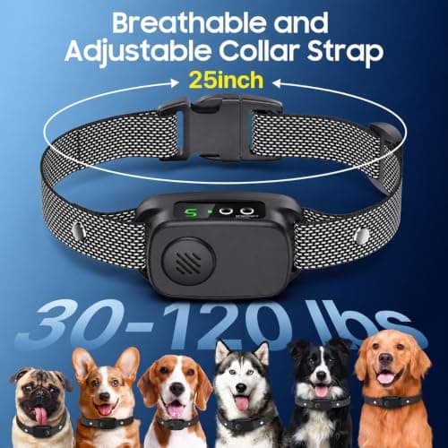 Dog Bark Collar, Automatic Bark Collar for Medium Large Dogs — view 2