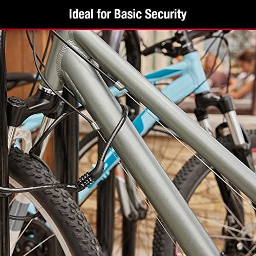 Master Lock Bike Lock Cable with Combination 4ft Black Bicycle Lock with Vinyl Coating 8143D — view 4