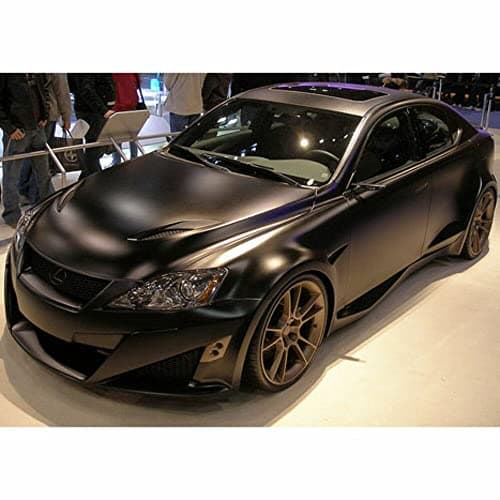 3M Car Wrap Roll 2080 Matte Deep Black | M22 | (Sample 3in x 5in) | Automotive Vinyl Wrap for Cars - Car Interior Wrap & Exterior — view 3