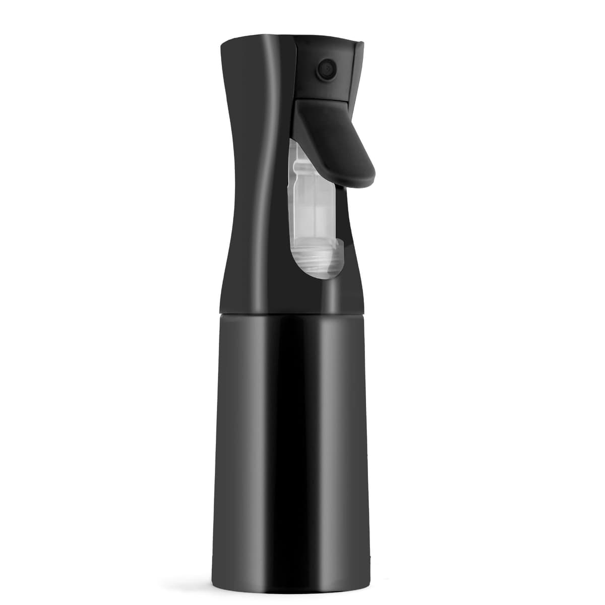 URAQT Botella Pulverizador Agua Peluqueria, 200ml Fina Niebla, Spray Continuo para el Cabello, sin BPA, uso 360°, Botella Pulverizadora, Frascos Vacio Recargable para Peinado, Planta, Limpieza, negro — view 9