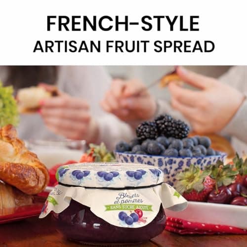 Fruit Spread Slightly Sweetened Recipe, 2 x 300 mL Glass Jar, No Artificial Flavors, Quebec Made, Caprices d’Antan (Apple Butter) — view 3