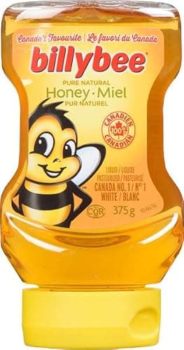 Billy Bee, Pure Natural Honey, Liquid White, Upside-down Squeeze, 375g (Pack of 1) — view 4