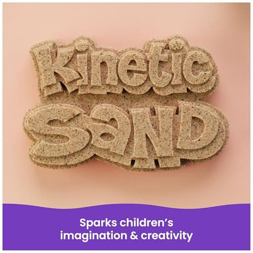 Kinetic Sand, 3lbs Beach Play Sand, Moldable Sensory Toys for Kids, Resealable Bag (Packaging May Vary), for Ages 3 and up — view 4