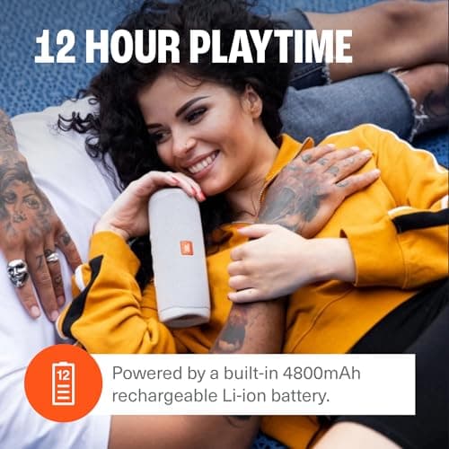 JBL FLIP 5, Waterproof Portable Bluetooth Speaker, Black, Small — view 3
