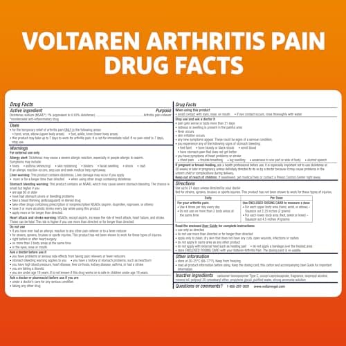 Voltaren Arthritis Pain Gel, One 100 g Tube and one 20 g Travel Size Tube — view 7
