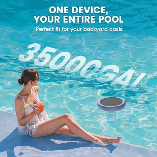 Solar Pool Ionizer, Floating Copper Ionizer for Pool Water Balance, up to 35,000 Gallons, 85% Less Chlorine, Ideal for Most Pool Types — view 4