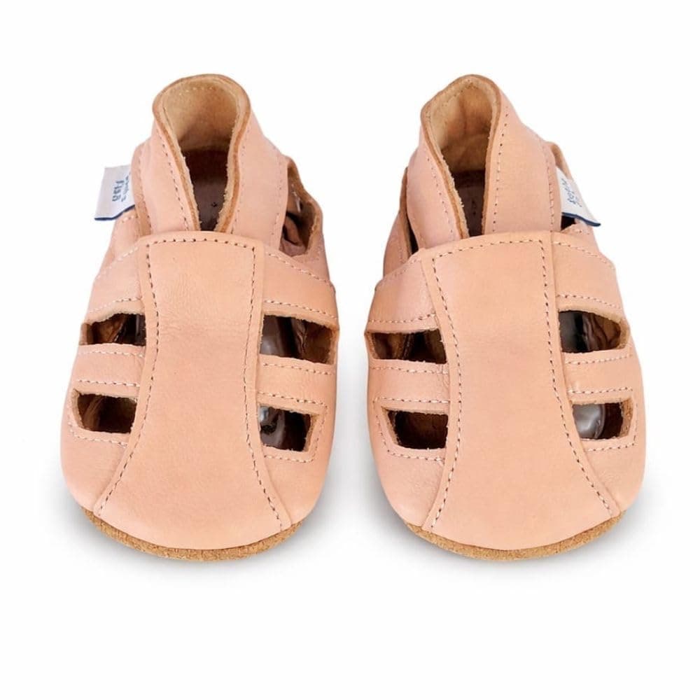 Dotty Fish Soft Sole Leather Sandals for Babies & Kids – Barefoot Feel, Non-Slip Sole, Breathable, Lightweight & Flexible Summer Shoes for Boys & Girls - British Brand - 0-6 Months - 4-5 Years — view 14