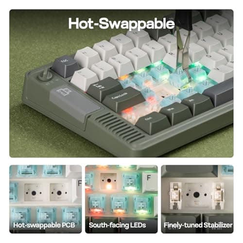 EPOMAKER RT85 Wireless Mechanical Keyboard with Joystick & DIY Screen — view 5