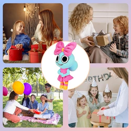 Dandy's World Plush, Dandy's World Plushies Poppy, Adorable Collectible Plush Toy Gift for Fans, Huggable Stuffed Doll for Room Decor, Birthday Party Supplies — view 5
