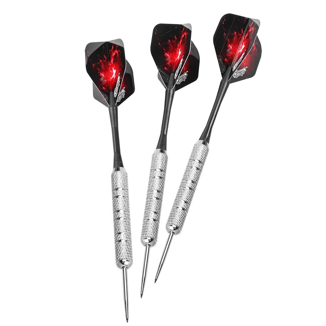 CyeeLife Dardos de Punta de Acero 20g+12 Ejes de plástico+36 Plumas con+Sacapuntas — view 5