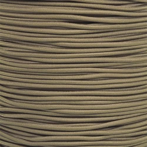 West Coast Paracord Bungee Elastic Nylon Shock Cord (1/8 Inch x 10 Feet, Coyote Brown)
