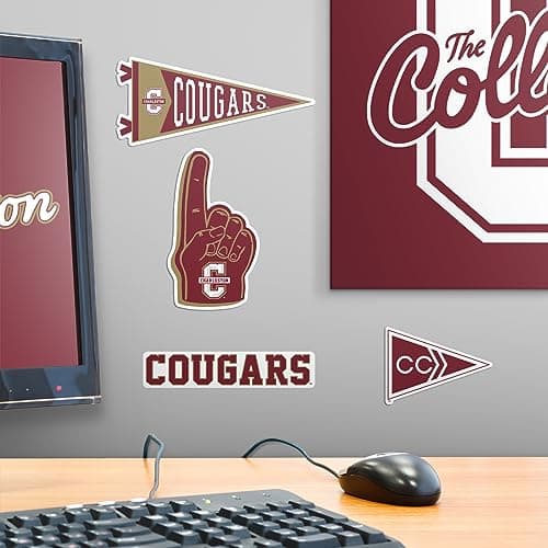 College of Charleston 11ct Vinyl Large Deluxe Stickers Variety Pack - Laptop, Water Bottle, Scrapbooking, Tablet, Skateboard, Indoor/Outdoor - Set of 11 — view 5