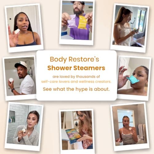 Body Restore Shower Steamers Aromatherapy 6 Pack – Fathers Day Gift for Dad, Birthday Gifts for Men, Relaxation Stress Relief Self Care – Premium Citrus Essential Oil Tablets — view 4
