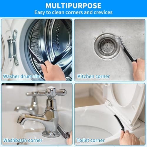 Washing Machine Cleaner Brush Set (6-Pcs) for Front & Top Load Washers – Deep Cleaning Kit for Rubber Seal, Drum, Dispenser, Tight Gaps & Multipurpose Cleaning in Kitchen, Bathroom & Home — view 5