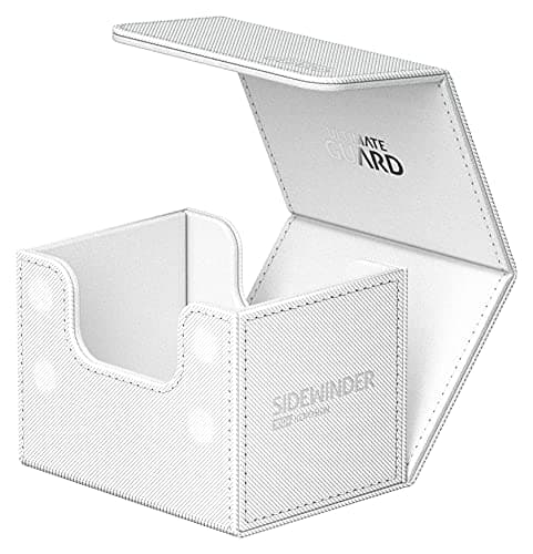 Ultimate Guard Sidewinder 100+, Deck Box for 100 Double-Sleeved TCG Cards, White, Magnetic Closure & Microfiber Inner Lining for Secure Storage — view 3