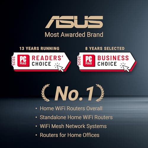 ASUS RT-BE86U WiFi 7 Gaming Router, 10G WAN, 6.8 Gbps, Mesh VPN Compatible — view 2