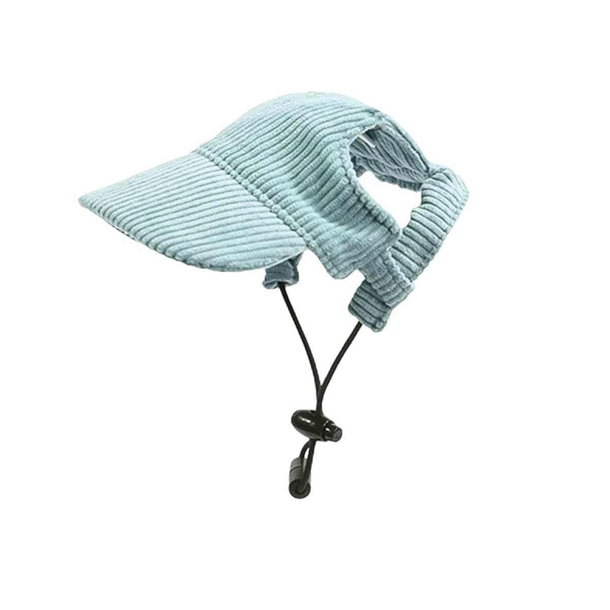 Dog Baseball Cap, Dog Cat Summer Beach Visor Hat with Ear Holes, Adjustable Puppy Sunbonnet Headdress (Pink, Medium) — view 10