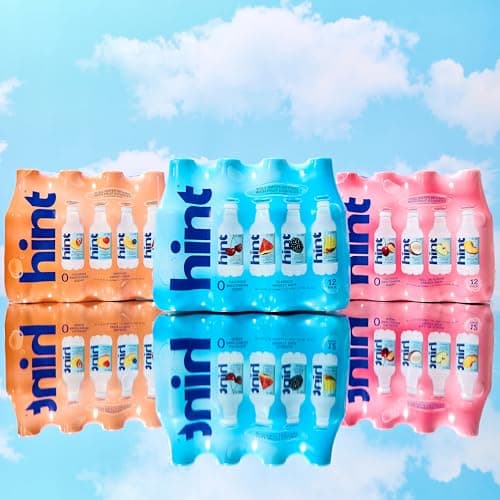 Hint Infused Bottled, Best Sellers Variety Pack - Sugar Free Flavored with Zero Calories, Natural Essences, and No Artificial Sweeteners - 16 Fl Oz (Pack of 12) — view 8