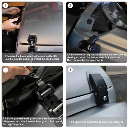 MuRealy 2Pcs Hood Latches for Wrangler JK JKU JT — view 5