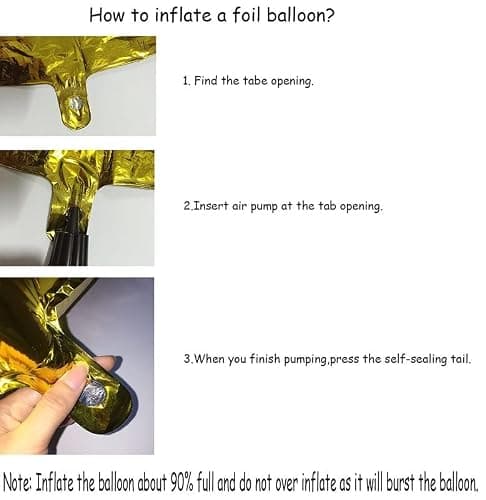 GOER Number 30 Balloons for 30th Birthday Party Decorations,42 Inch Jumbo Foil Helium Balloons for 30th Anniversary (Black) — view 3