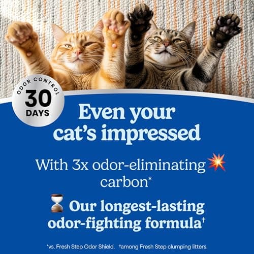 Fresh Step Heavy Duty Odor Block Advanced Multi Cat Clumping Litter with Febreze, 17.5 lb (Package May Vary) — view 2
