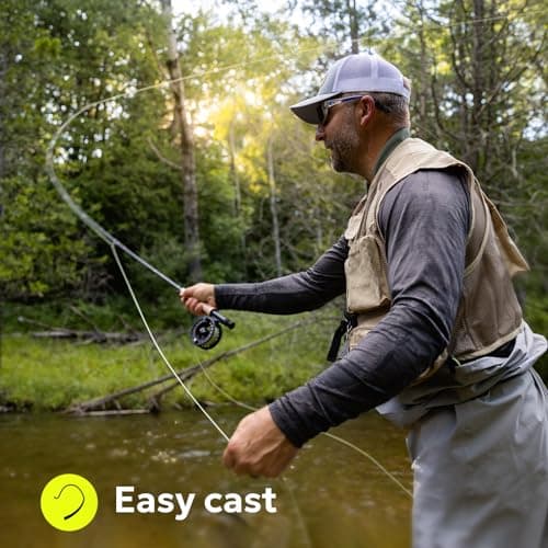 SF Fly Fishing Floating Line with Welded Loop Weight Forward Fly Lines # Moss Green 90FT WF6F — view 3