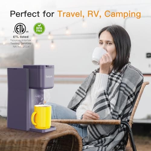 Tastyle Mini Single Serve Hot and Iced Coffee Maker for K Cup and Ground — view 4