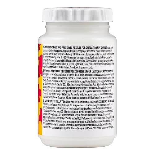 Mod Podge Puzzle Saver, Premium Matte All-in-One Glue, Sealer, and Finish, 8 fl oz, CS27589