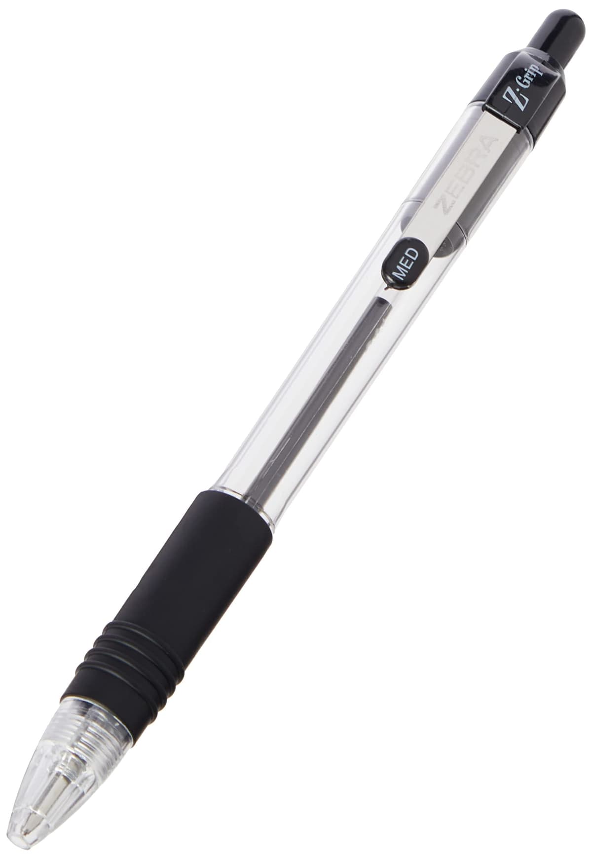 Zebra Pen Z Grip Black Ballpoint Pens with Pocket Clip 8pk, Retractable Black Ink Ballpoint Pens, Reliable Black Biro Pens Multipack for Everyday Use Design, New Pack Size 8pk — view 11
