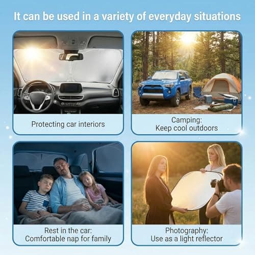 for Ford Maverick Sun Shade Windshield Cover - Custom Fit Maverick Accessories 2022-2025 2026 Sunshade Foldable UV Protection & Heat Shield Sun Visor Accessories — view 3