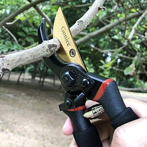 gonicc 8" Professional Premium Titanium Bypass Pruning Shears (GPPS-1003), Hand Pruners, Garden Clippers, Bonsai Cutters — view 6