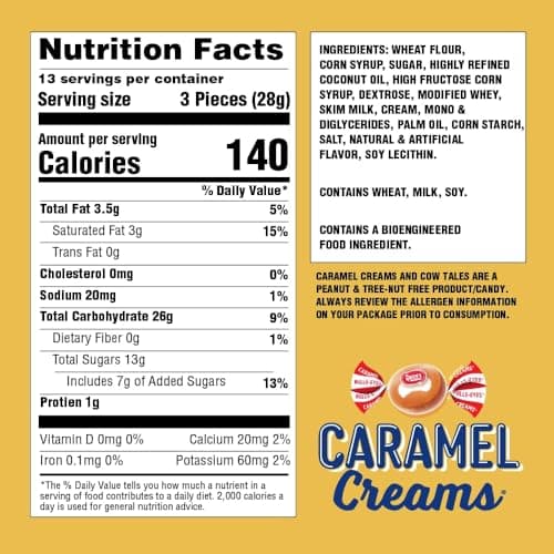 Goetze's Candy Classic Vanilla Caramel Creams, 1 lb Bag