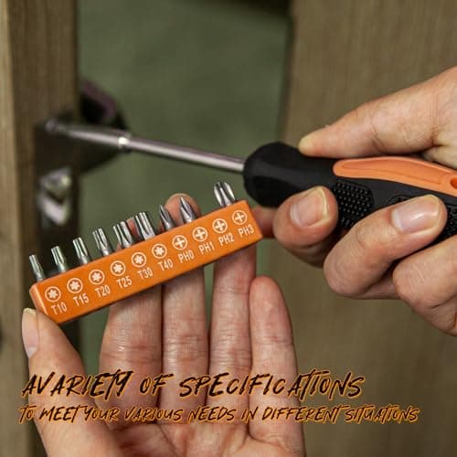 CARTMAN 39-Piece Household Tool Set, Orange Hand Kit With Storage Case — view 4