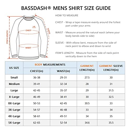 Bassdash UPF 50 Fishing Tee for Men Camo Long Sleeve Shirt Quick Dry Sweatshirts — view 2