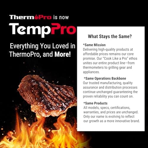 TempPro TP19H Digital Meat Thermometer for Cooking, 1 Sec Instant Read Food Thermometer with Motion-Sensing Wake for BBQ Grill Oil Fry Candy for Fathers Day Gift for Dad Men (Previously ThermoPro) — view 8