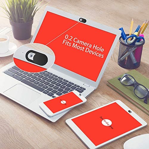 Webcam Cover 0.03in Ultra Thin (3 Packs), iRush Web Camera Cover for Laptop, Desktop, PC, Macboook Pro, iMac, Mac mini, Computer, Smartphone, Protect Your Privacy and Security, Strong Adhesive — view 3