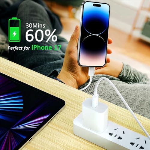 2Pack for Apple USB C to USB C Charging Cable 1ft 240W,Short Type C to Type C Fast Charger Cord,for iPhone 17/16E/Air/15/Pro/Plus/Pro Max,for MacBook Pro/Air,for iPad Pro12.9/11in,Air 4/5,Mini 6/7 — view 4