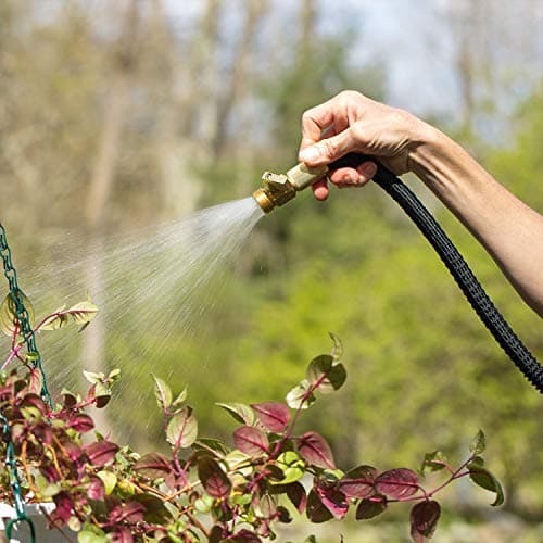 Flexi Hose Lightweight Expandable Garden Hose, 50FT - Retractable Garden Hose, Water Hose - No-Kink Flexibility, 3/4 Inch Solid Brass Fittings and Double Latex Core — view 6