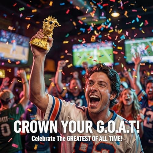 The GOAT Trophy Winner Award - Handmade 6" Gold Greatest of All Time Trophies for Fantasy Football Champion Soccer MVP, Funny Office Recognition,Boss & Coworker Gag Gifts - Resin Man Cave & Desk Decor — view 4