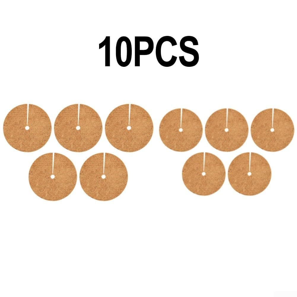 Coconut Coir Frost Protection Mat for Plants – 30 cm & 25 cm Round Flat Mulch Mat, Anti-Grass Growth, Biodegradable, 10-Pack — view 3